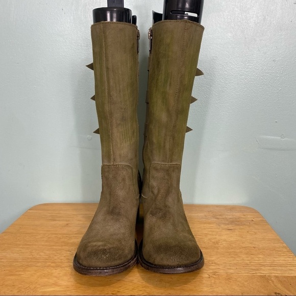 Bed Stu Green Buckle Heeled Boots Sz 8 - Picture 6 of 7